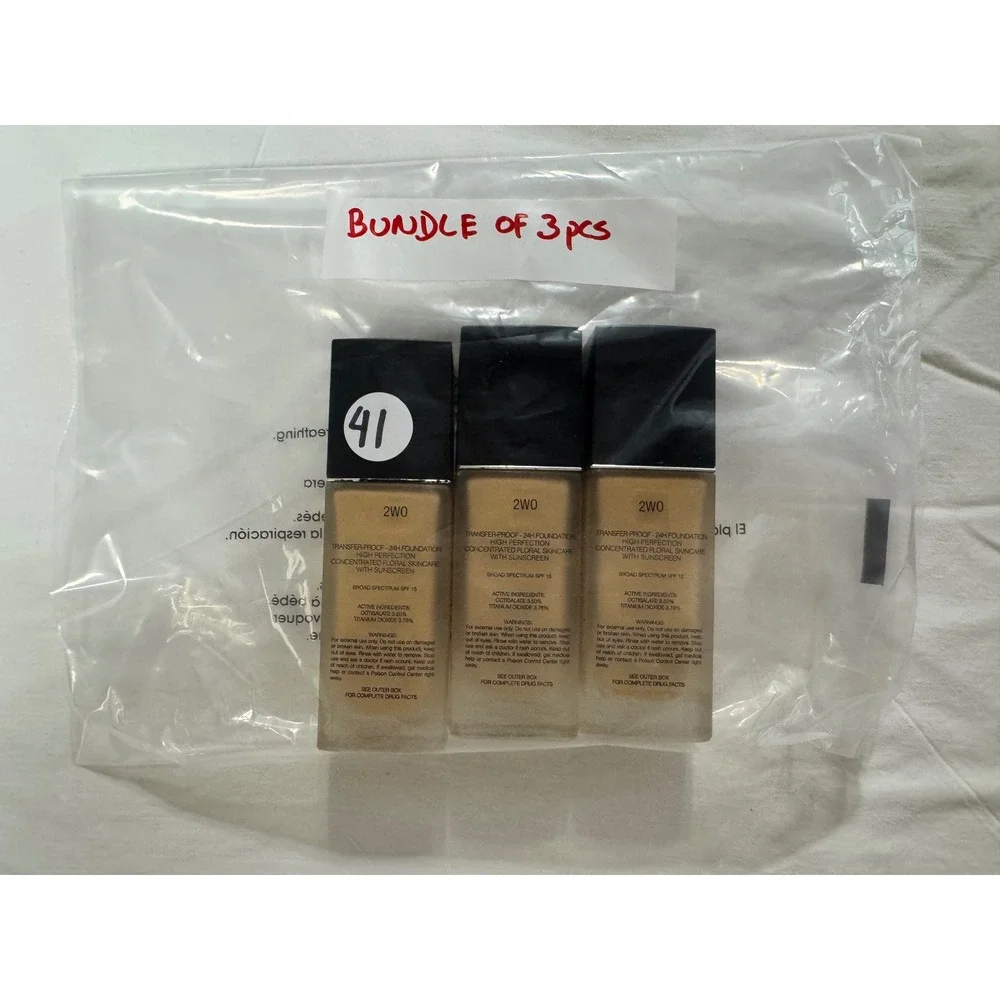 Bundle 3 Dior Forever High Perfection Foundation 2W0  SPF 15